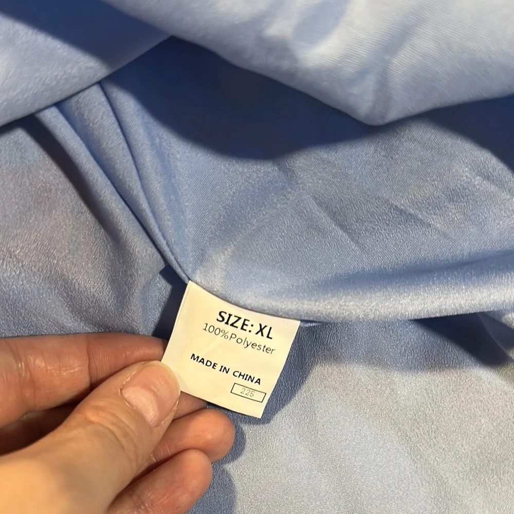 Elegant Floral Maxi Dress in Blue and Red - Picture 7 of 7